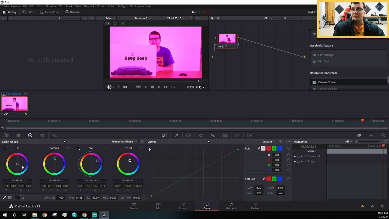 davinci resolve video editor